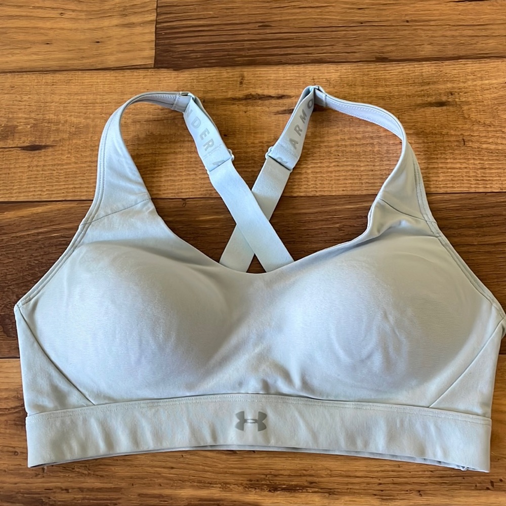 Under Armour blue/gray sports bra